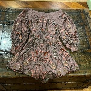 Free People off shoulder romper